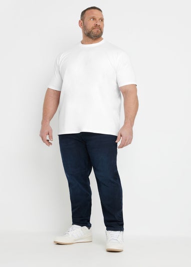 BadRhino White Soft Touch Relaxed Fit T-Shirt