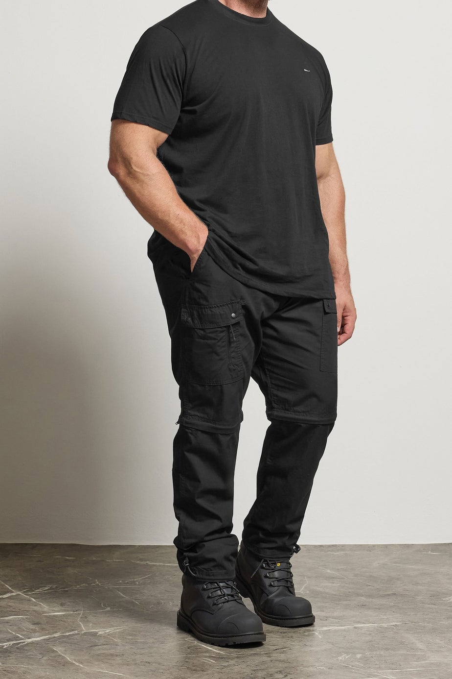 BadRhino Black Zip Off Trekking Trousers