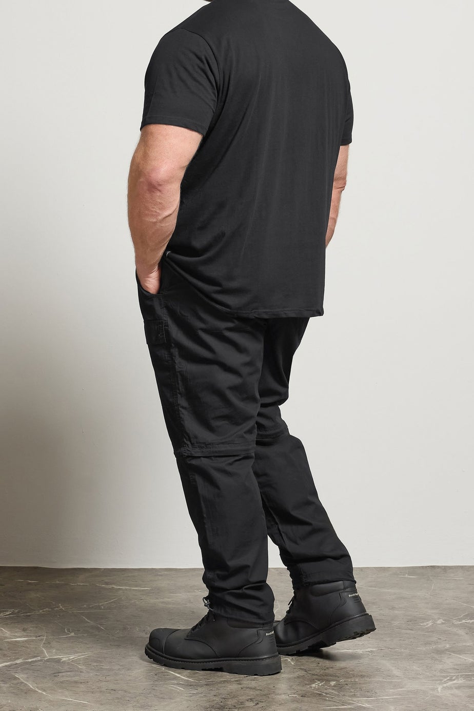 BadRhino Black Zip Off Trekking Trousers