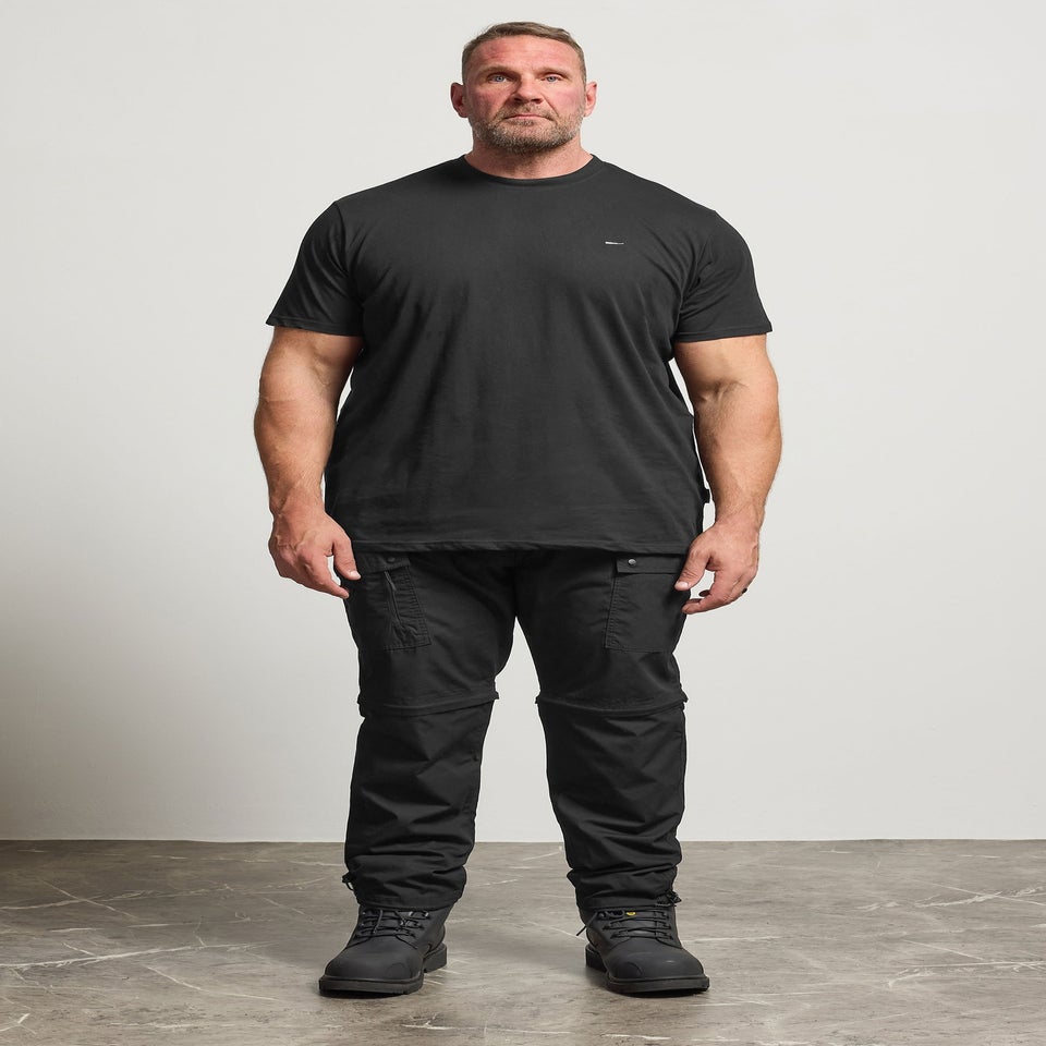 BadRhino Black Zip Off Trekking Trousers