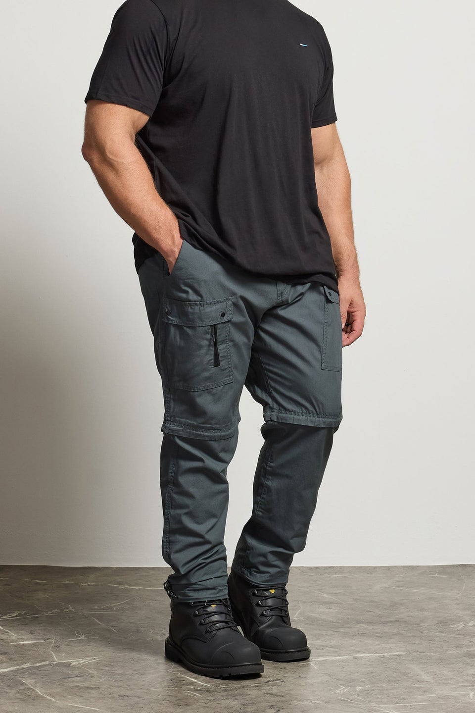 BadRhino Slate Grey Zip Off Trekking Trousers