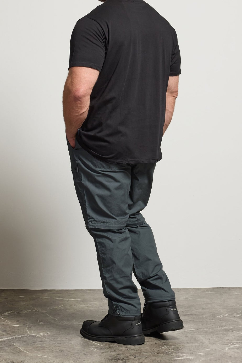 BadRhino Slate Grey Zip Off Trekking Trousers