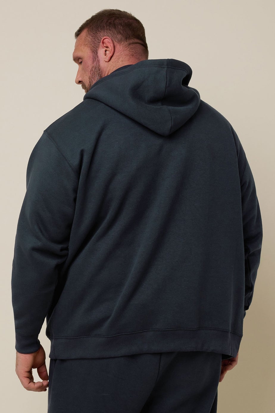 BadRhino Navy Blue 'Rest Day' Zip Through Hoodie