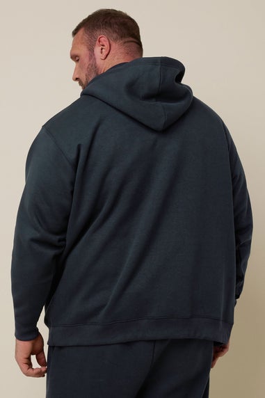 BadRhino Navy Blue 'Rest Day' Zip Through Hoodie