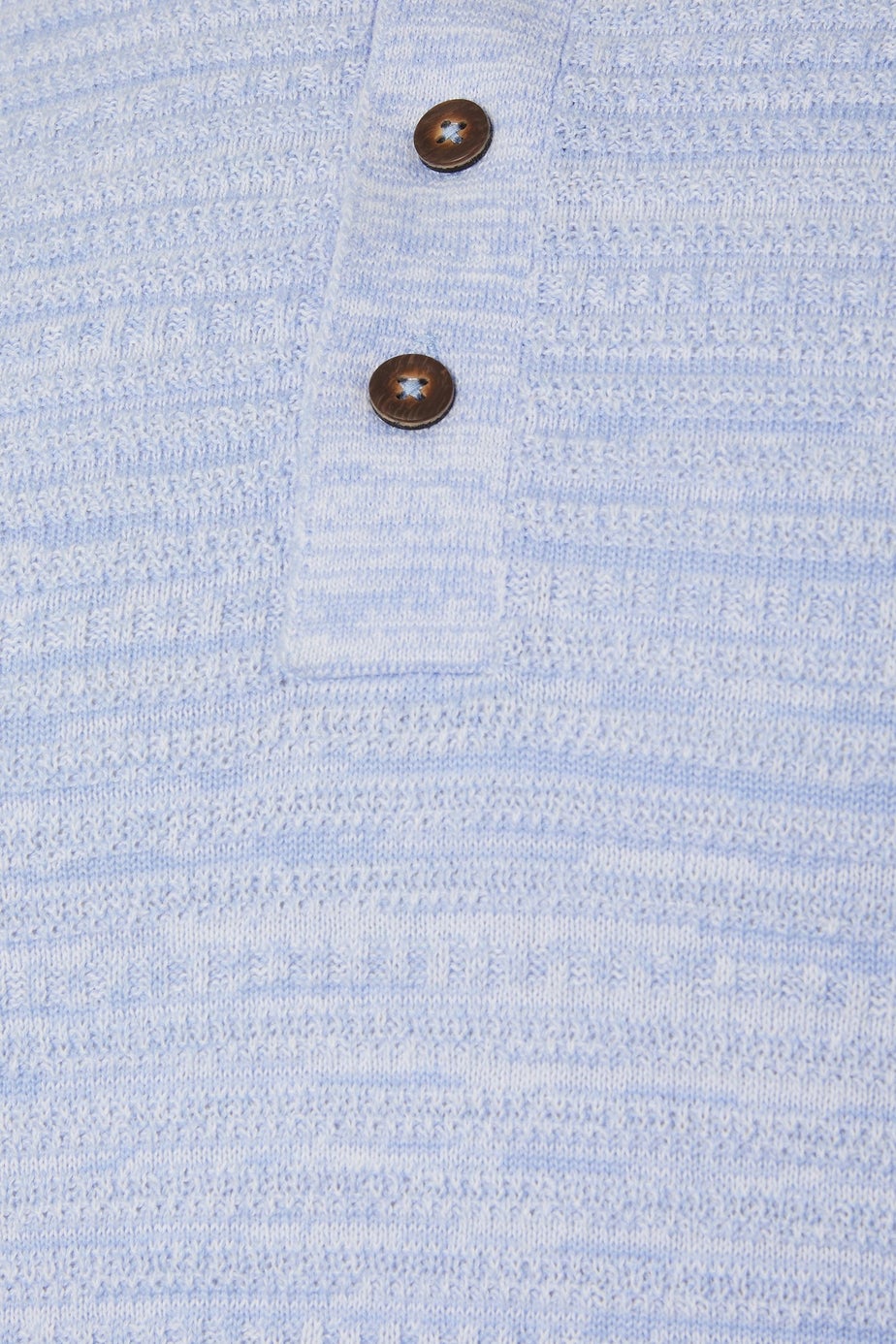 BadRhino Light Blue Knitted Polo Shirt