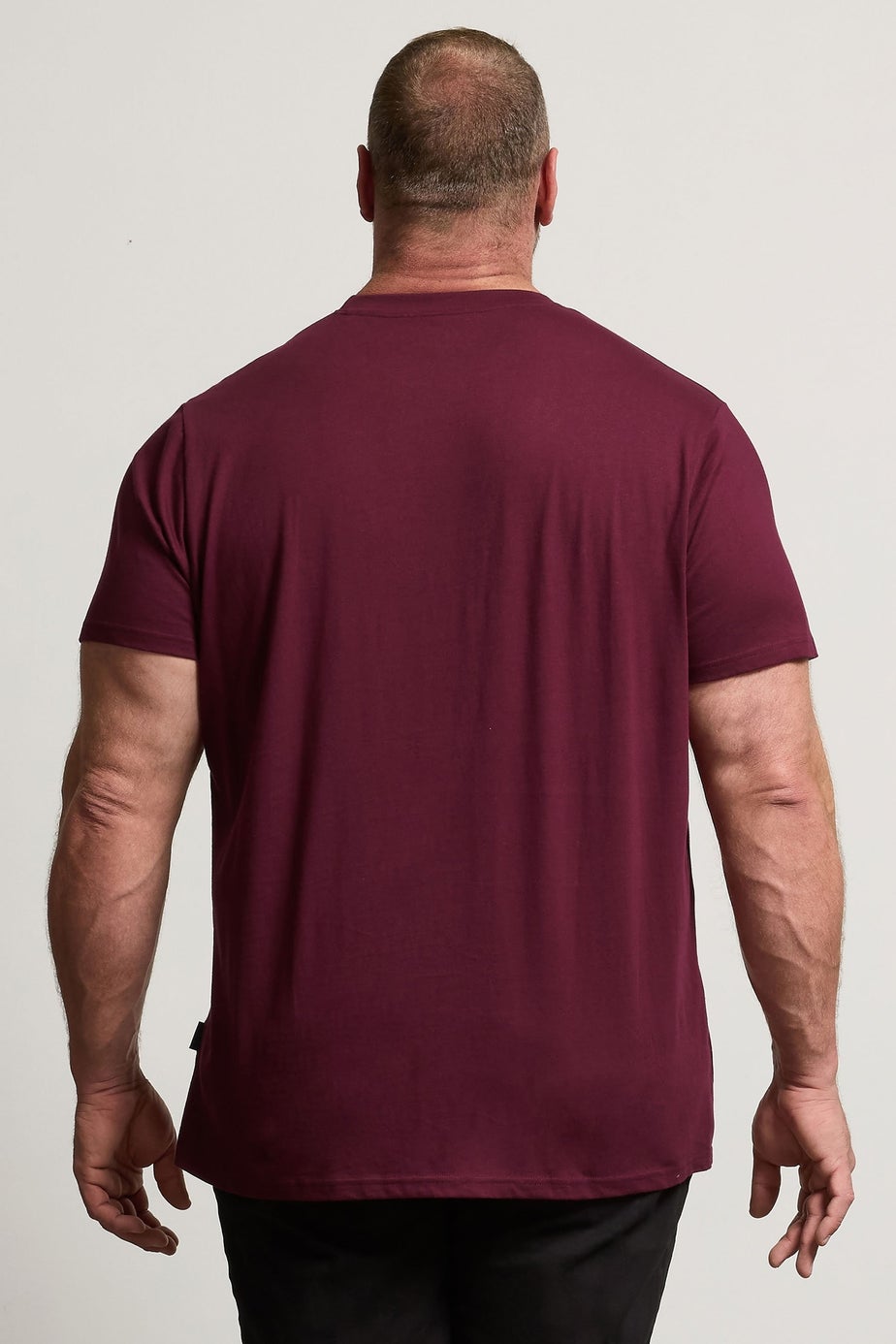 BadRhino 3 Pack Burgundy Red & Navy Blue Scripted T-Shirts