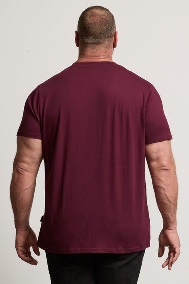 BadRhino 3 Pack Burgundy Red & Navy Blue Scripted T-Shirts