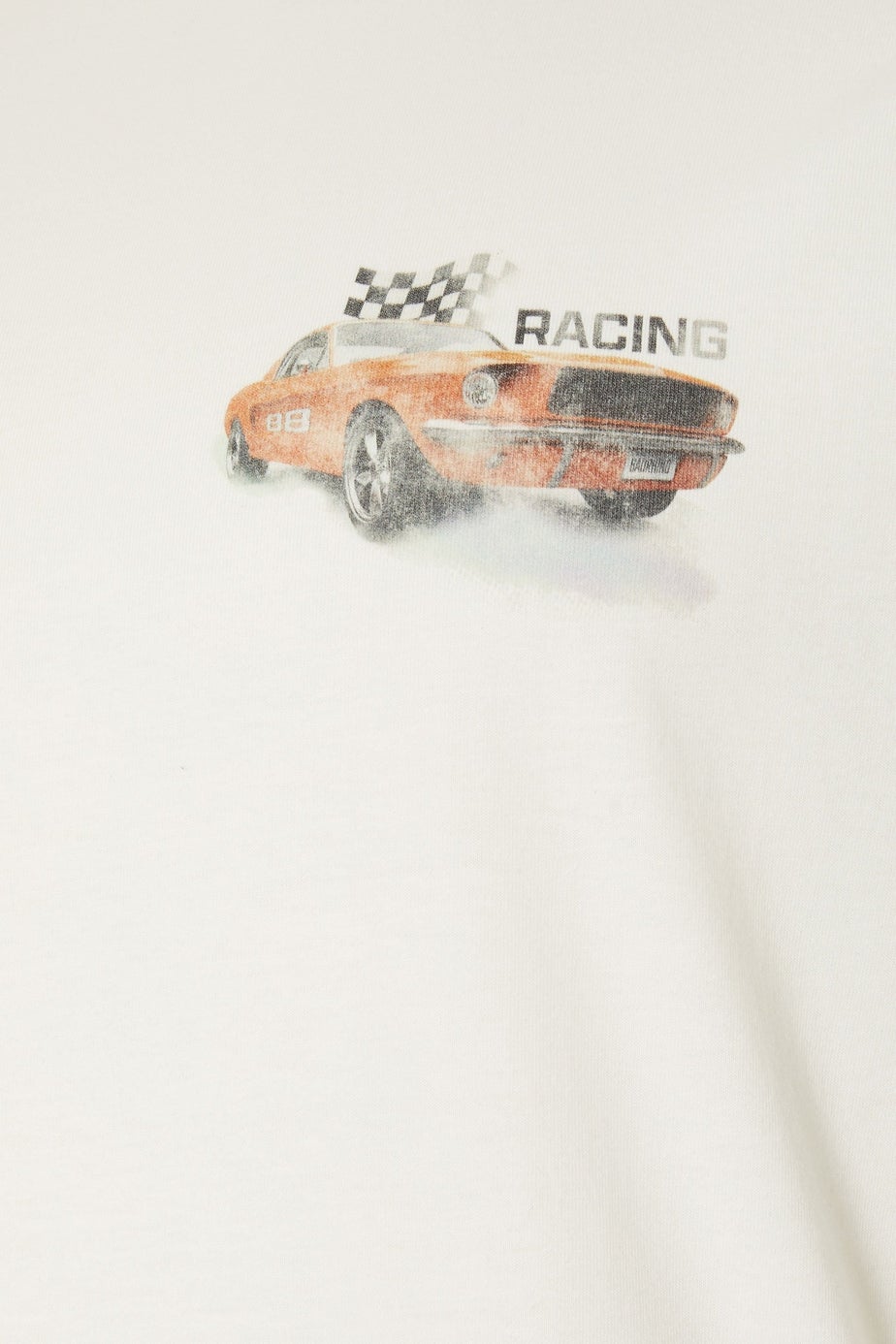BadRhino Off White Racing Car Graphic T-Shirt