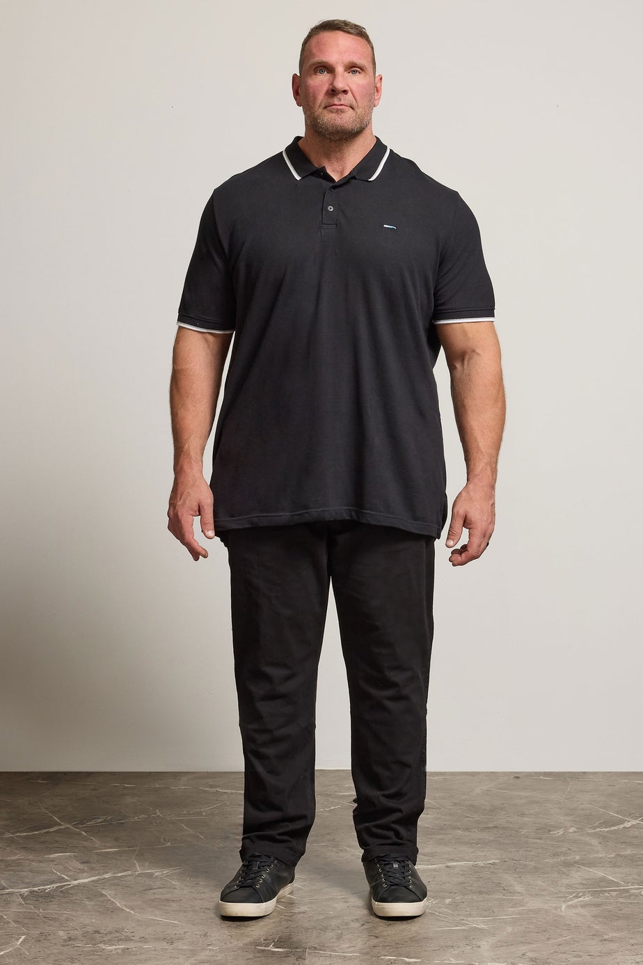 BadRhino Black Elasticated Waist Chinos