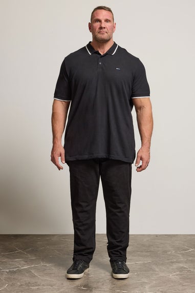 BadRhino Black Elasticated Waist Chinos