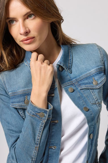 M&Co Blue Mid Wash Denim Jacket