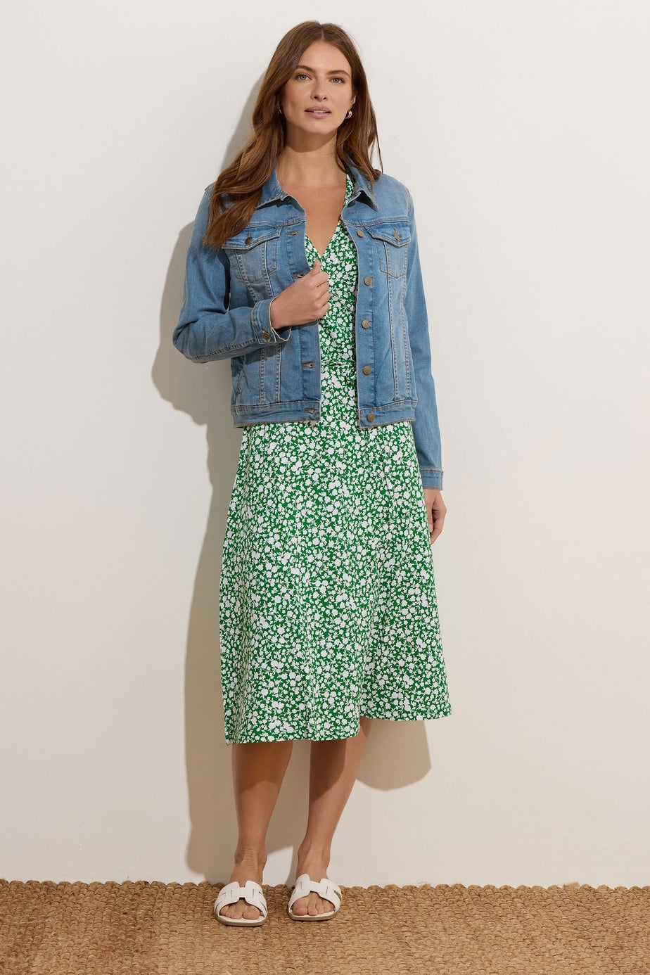 M&Co Blue Mid Wash Denim Jacket