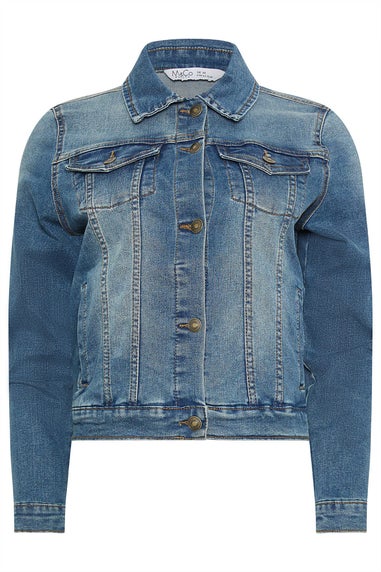 M&Co Blue Mid Wash Denim Jacket