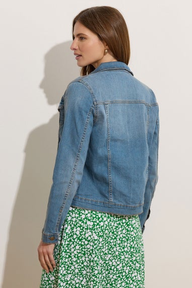 M&Co Blue Mid Wash Denim Jacket
