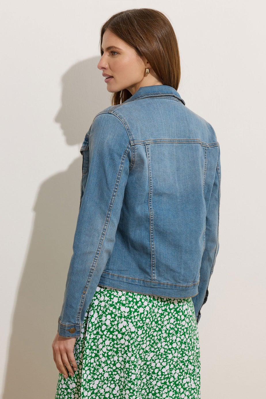 M&Co Blue Mid Wash Denim Jacket