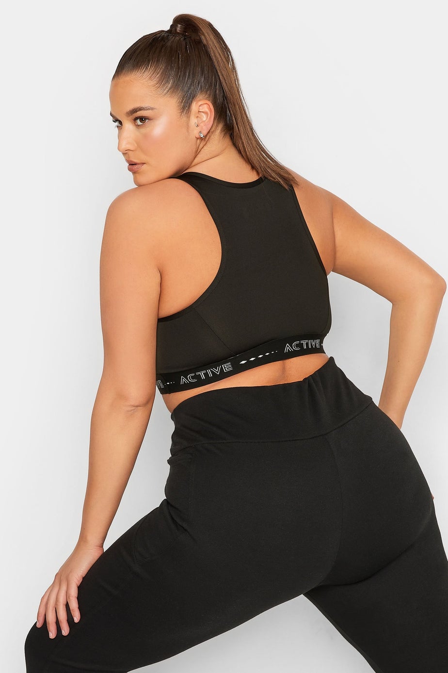 Yours Active Curve Black Padded Sports Bra