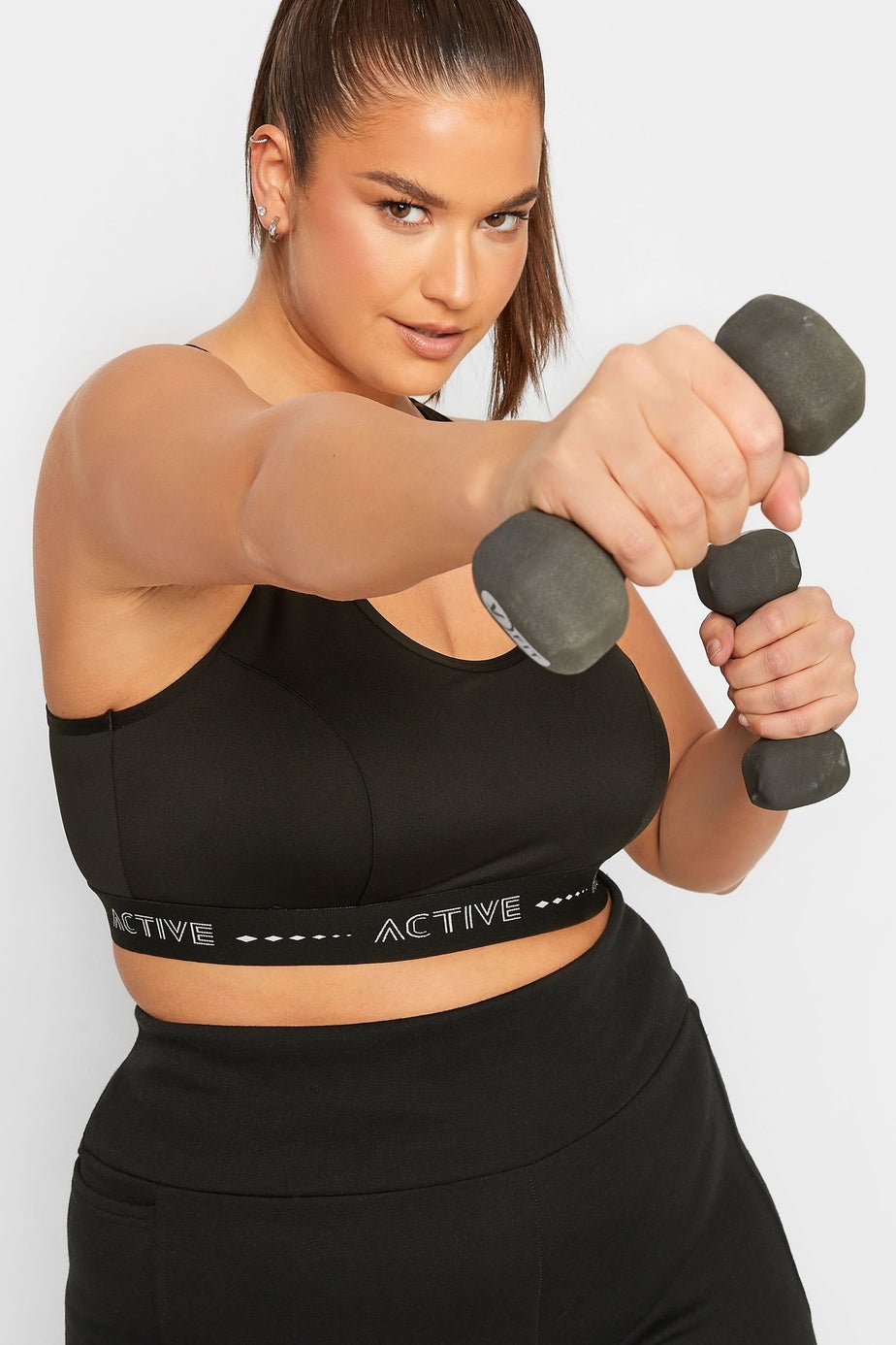 Yours Active Curve Black Padded Sports Bra