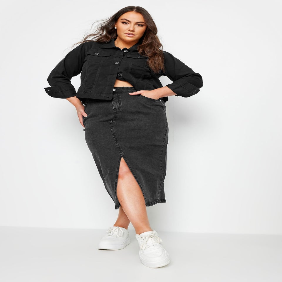 Yours Curve Black Denim Jacket