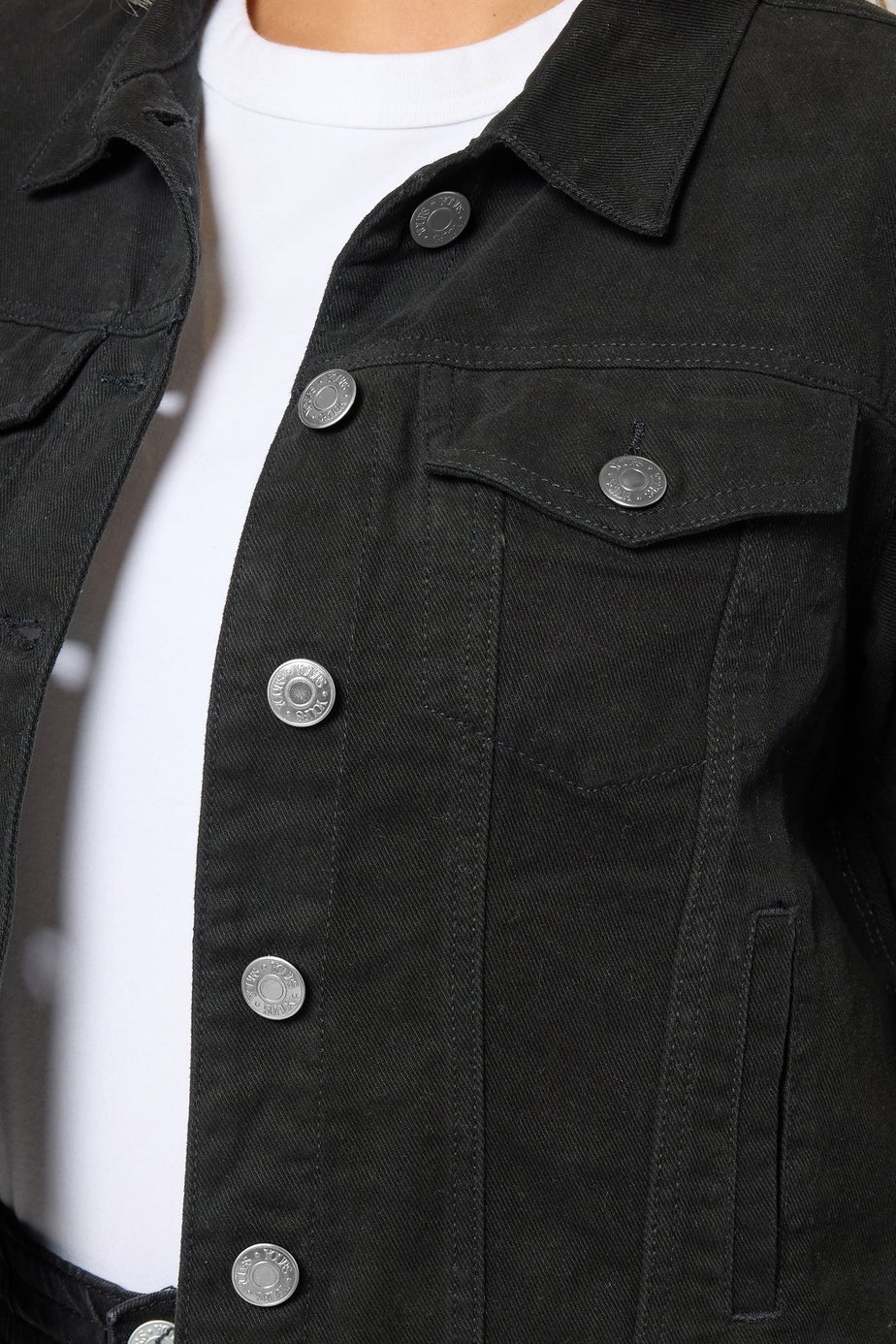 Yours Curve Black Denim Jacket
