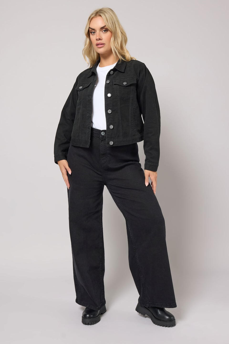 Yours Curve Black Denim Jacket