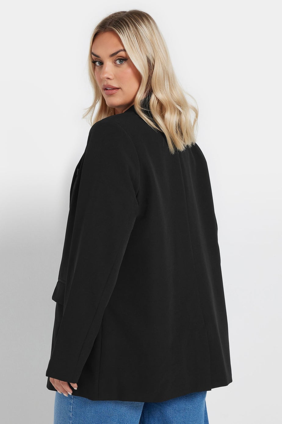 Yours Curve Black Tailored Blazer