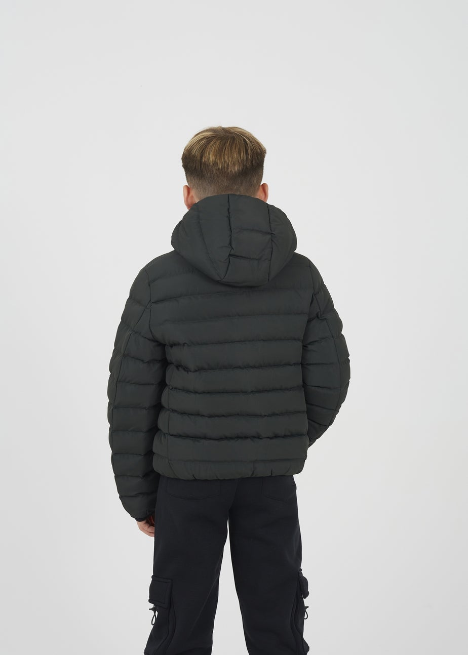 Brave Soul Khaki Hooded Puffer Jacket (7-13 yrs)