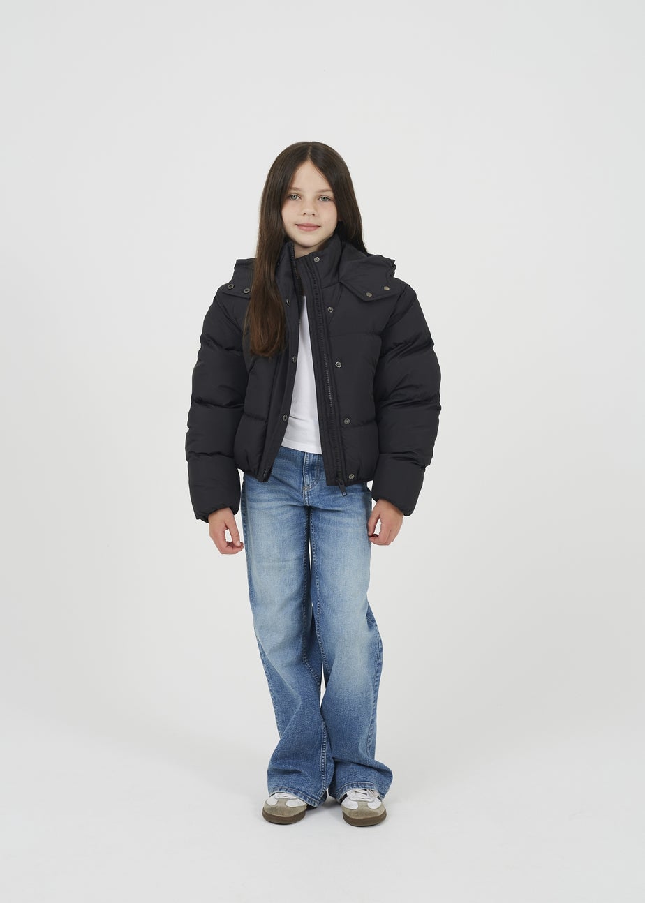 Brave Soul Black Hooded Padded Jacket (7-13 yrs)