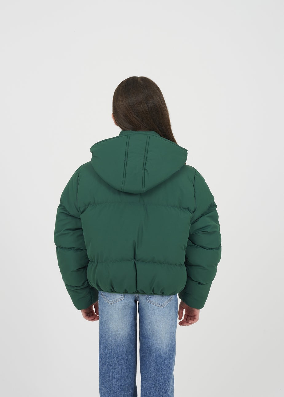 Brave Soul Green Hooded Padded Jacket (7-13 yrs)