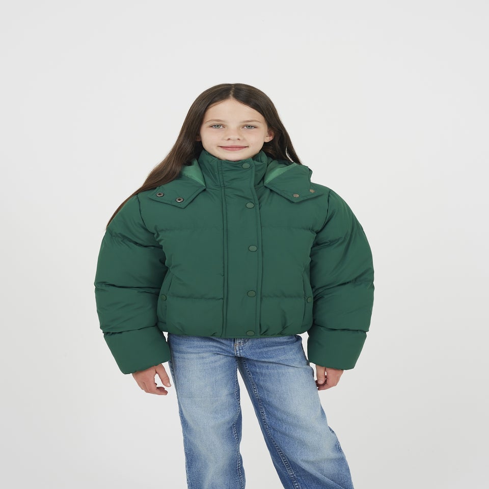 Brave Soul Green Hooded Padded Jacket (7-13 yrs)