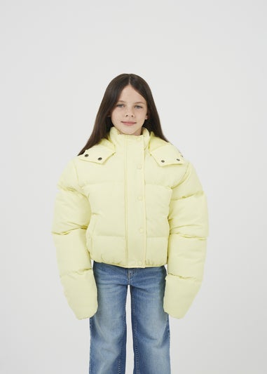 Brave Soul Lemon Hooded Padded Jacket (7-13 yrs)