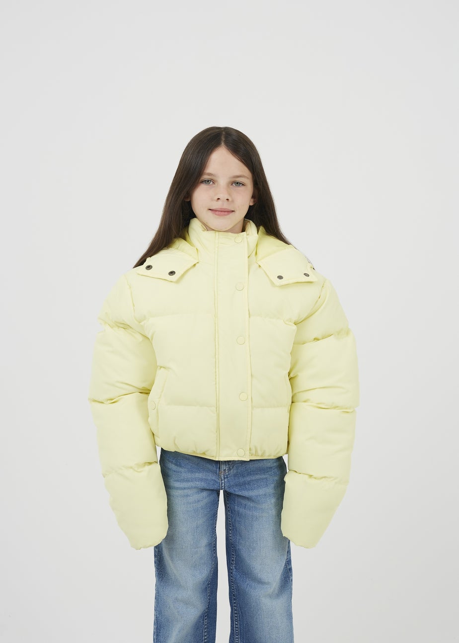 Brave Soul Lemon Hooded Padded Jacket (7-13 yrs)