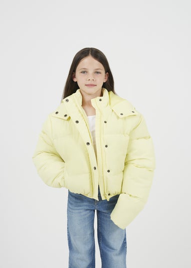 Brave Soul Lemon Hooded Padded Jacket (7-13 yrs)