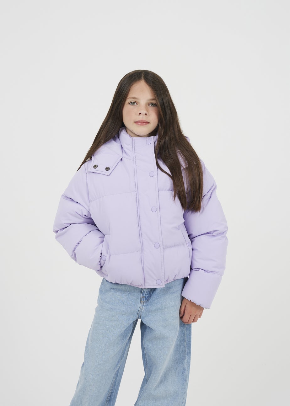 Brave Soul Lilac Hooded Padded Jacket (7-13 yrs)