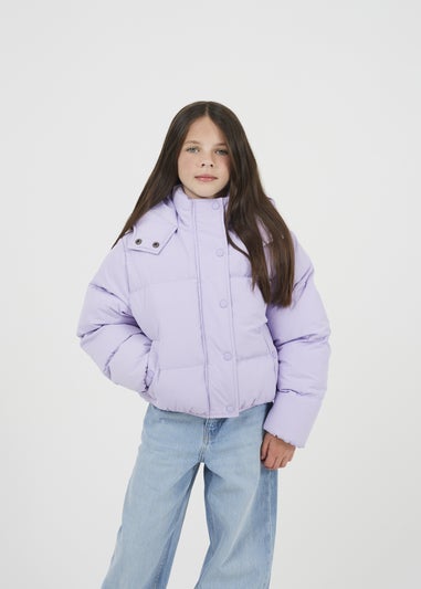 Brave Soul Lilac Hooded Padded Jacket (7-13 yrs)