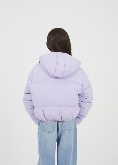Brave Soul Lilac Hooded Padded Jacket (7-13 yrs)