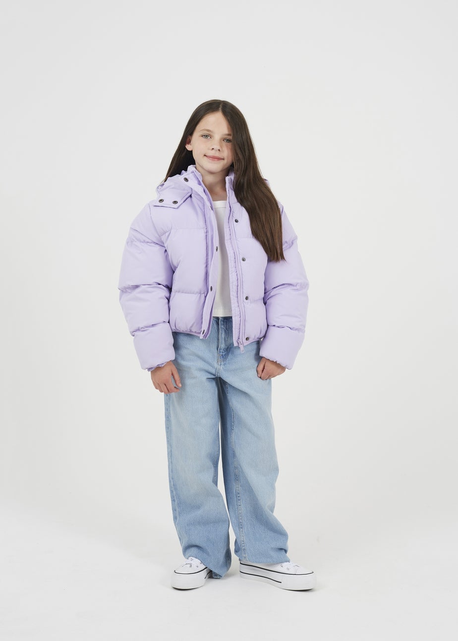Brave Soul Lilac Hooded Padded Jacket (7-13 yrs)