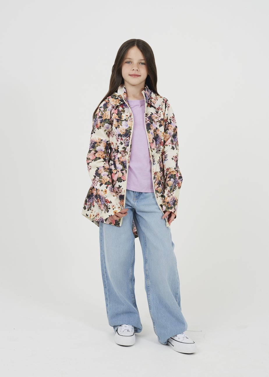 Brave Soul Cream Lightweight Showerproof Jacket (7-13 yrs)