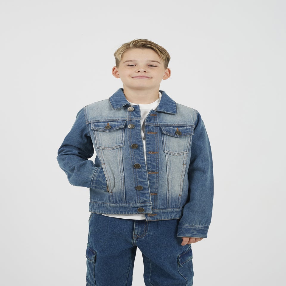 Brave Soul Blue Denim Jacket (7-13 yrs)