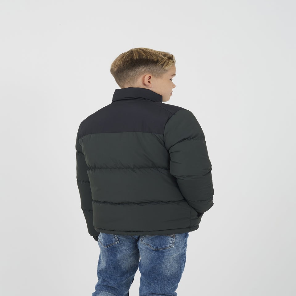Brave Soul Khaki Colourblock Padded Jacket (7-13 yrs)