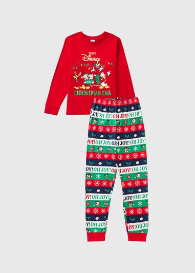 Disney Girls Red Matching Family Pyjama Set (1-13yrs)