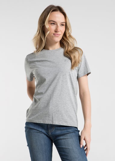 French Connection Black Cotton Crew Neck Logo Short Sleeve T-Shirts 3 Pack