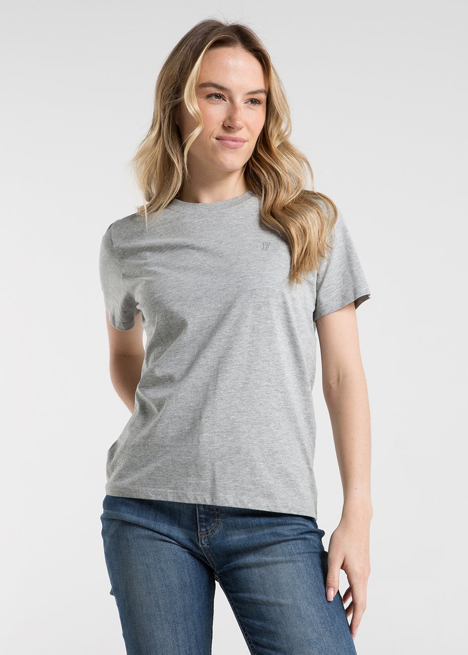 French Connection Black Cotton Crew Neck Logo Short Sleeve T-Shirts 3 Pack