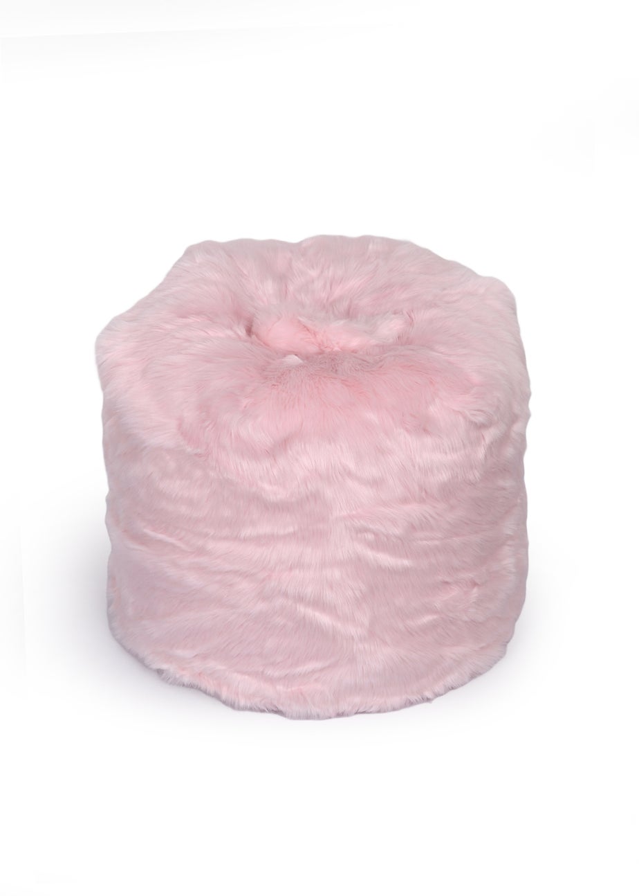 Kaikoo Kids Pink Fur Beanbag