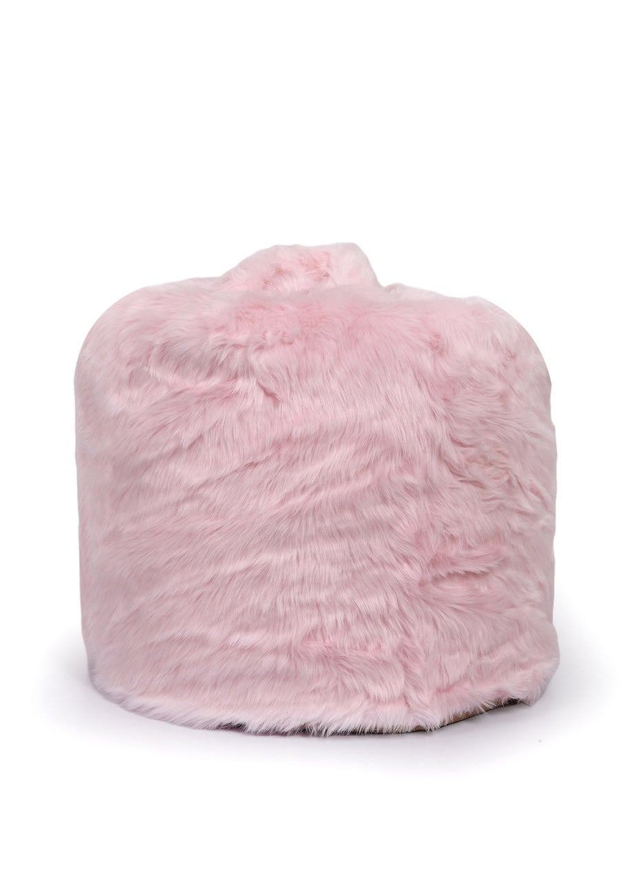 Kaikoo Kids Pink Fur Beanbag