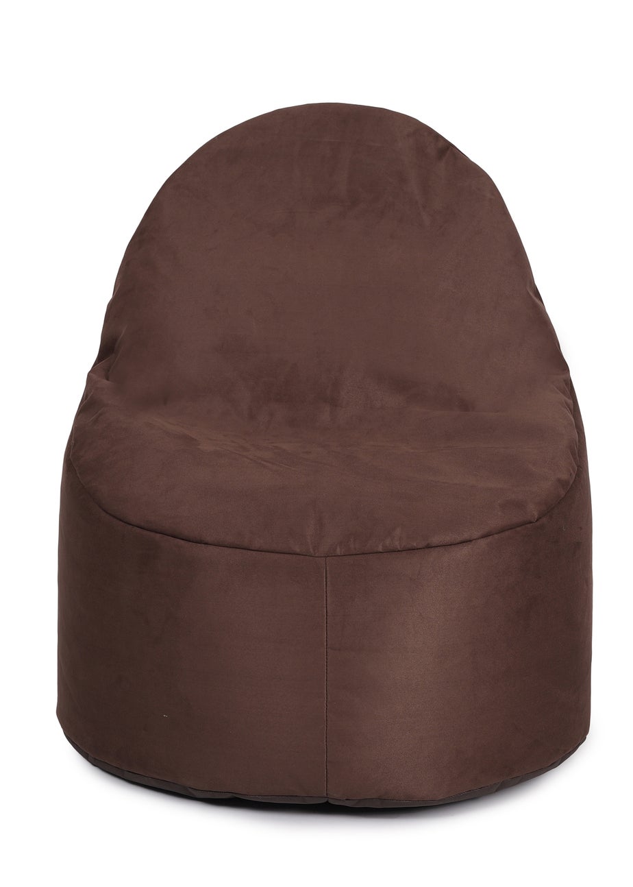 Kaikoo Chocolate Brushed Faux Suede Ezee Chair
