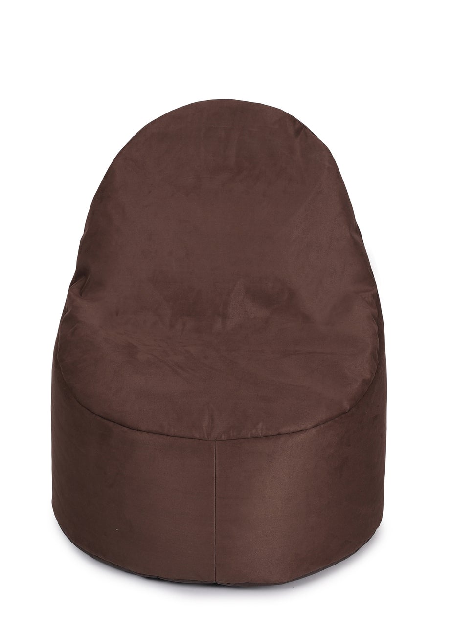 Kaikoo Chocolate Brushed Faux Suede Ezee Chair