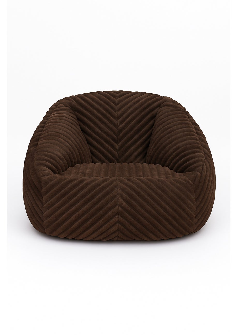 Kaikoo Chocolate Laser Cut Fur Large Chair