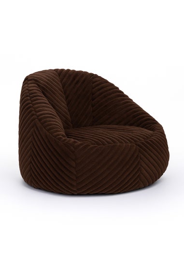 Kaikoo Chocolate Laser Cut Fur Large Chair