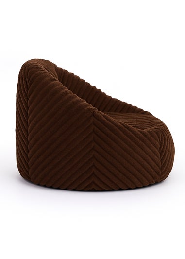 Kaikoo Chocolate Laser Cut Fur Large Chair