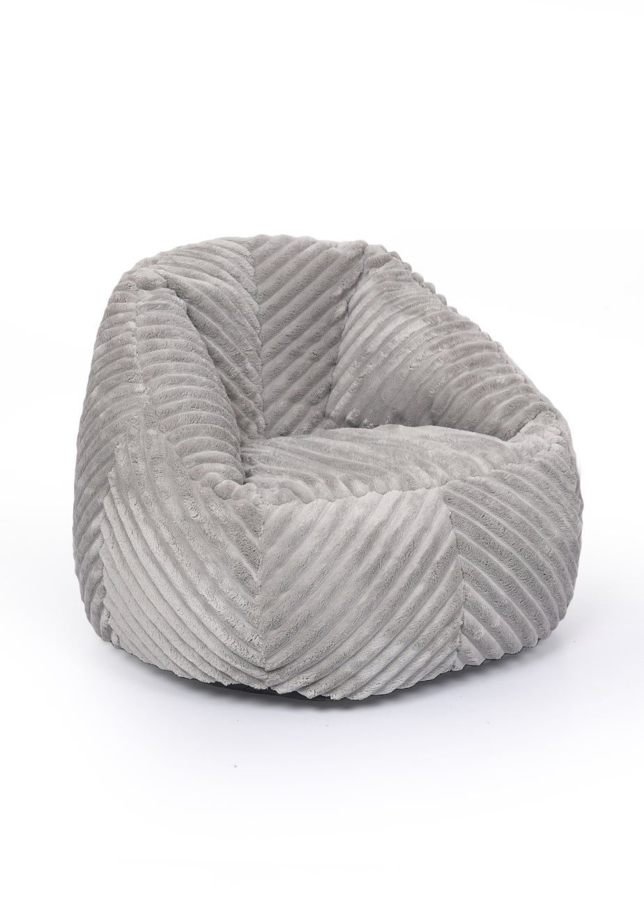 Kaikoo Grey Laser Cut Fur Large Chair